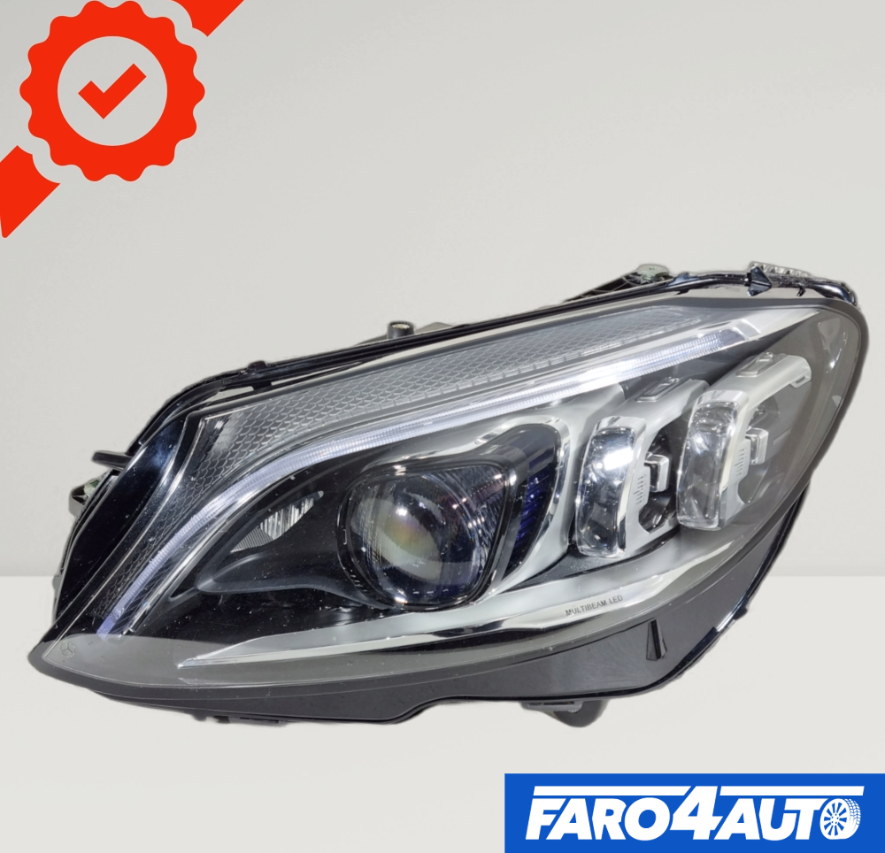 MERCEDES CLASSE C W205, FARO LATO SINISTRO FULL LED MULTIBEAM