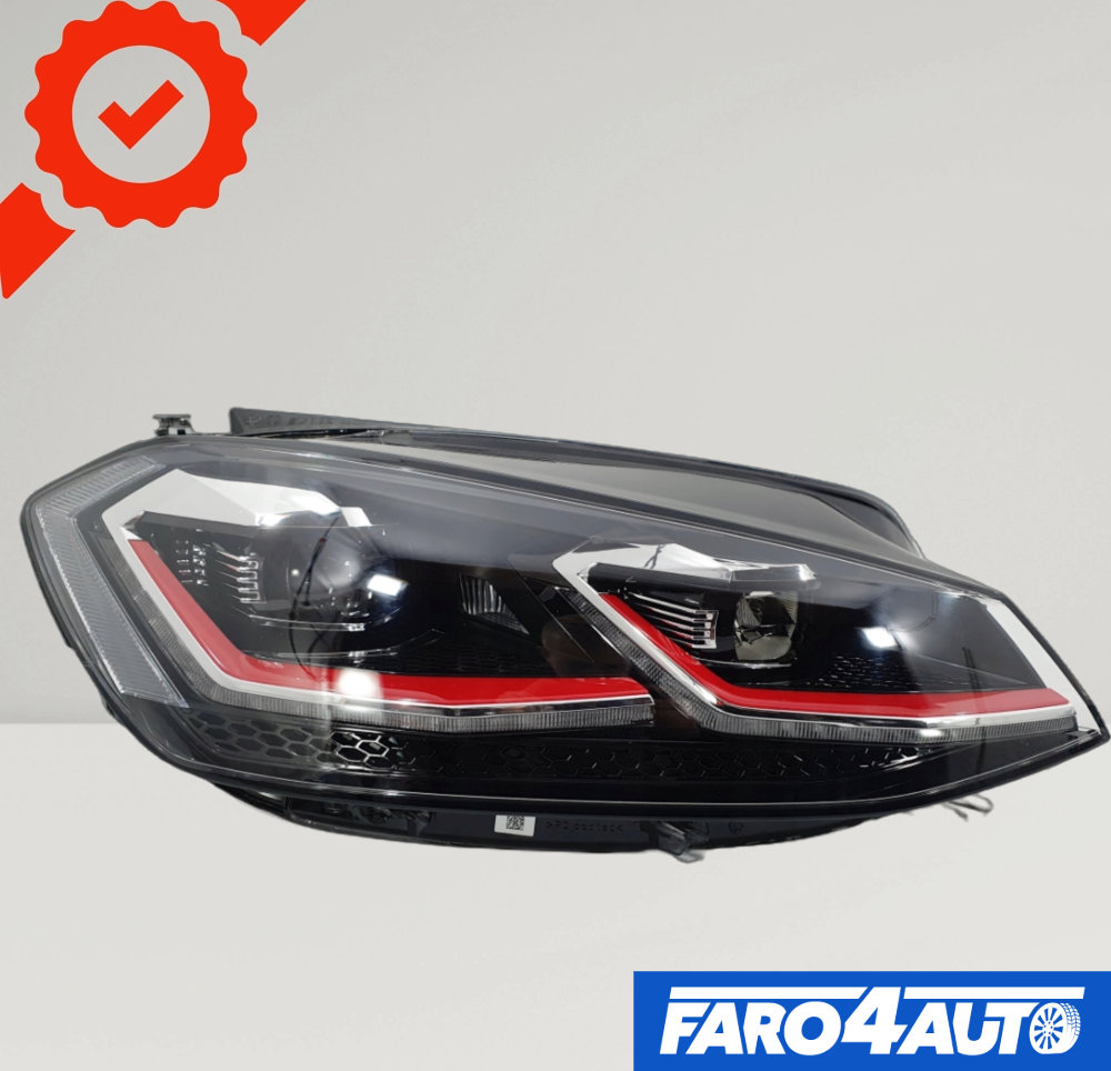 VOLKSWAGEN VW GOLF GTI VII, FULL LED LATO DESTRO
