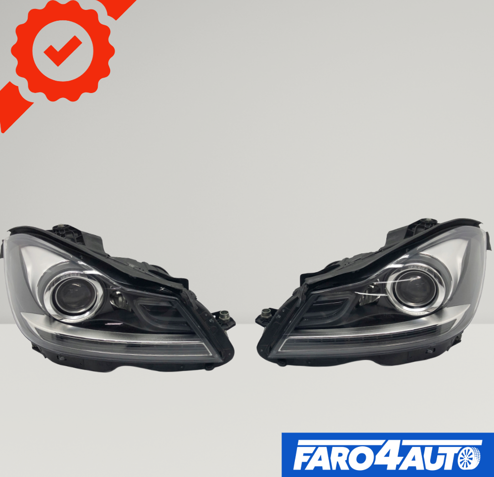 MERCEDES CLASSE C W204, FARI XENON LATERALI DESTRO E SINISTRO