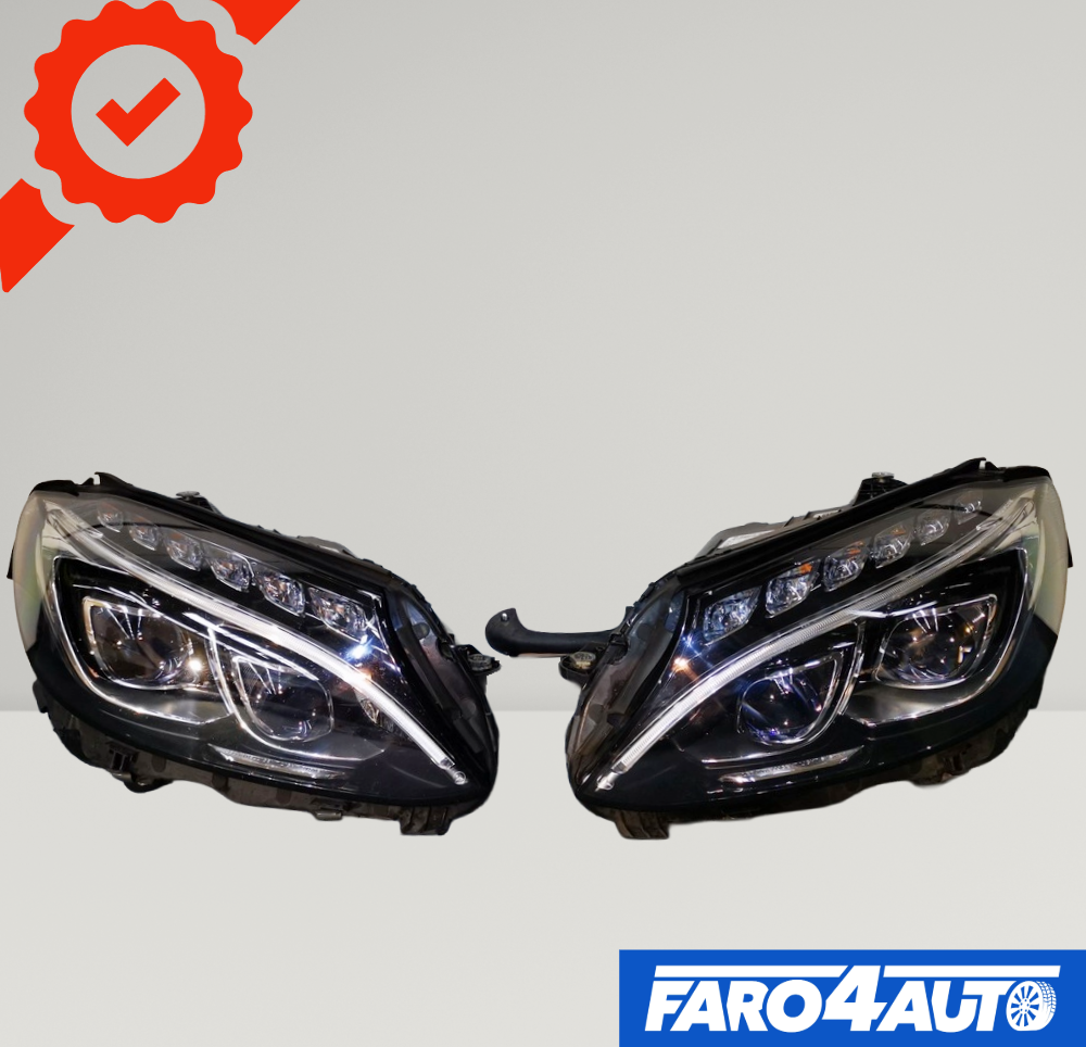 MERCEDES C CLASS W205, 'FULL LED' FARI ANTERIORI LATO SINISTRO + LATO DESTRO